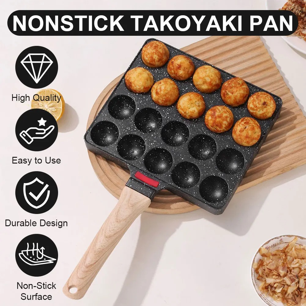 Takoyaki Grill Plate - Padella per Takoyaki con 20 Stampi,