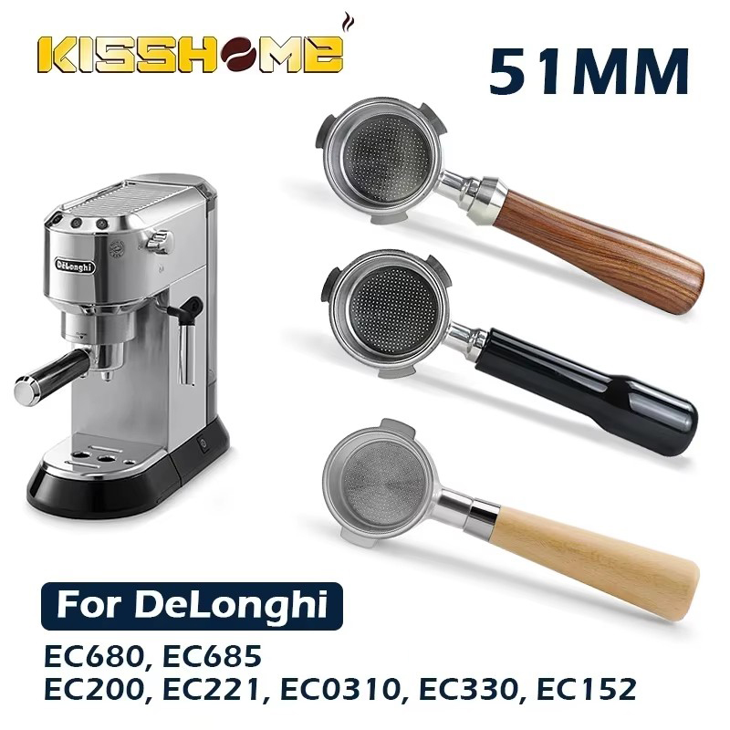 Delonghi Espresso Magnifica - Portafiltro senza fondo per caffè 51MM