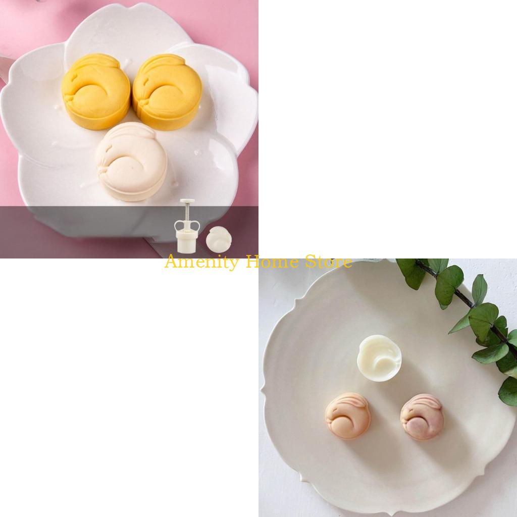 Bunny Cake Mold - F26C Mooncake Stampo Mid-Autumn Festival Bunny