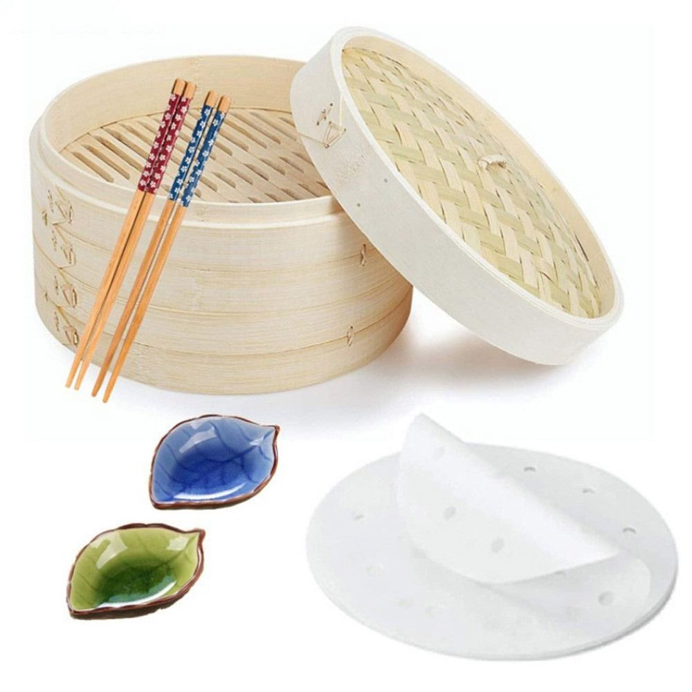 Bao Steamer Bamboo - Cestello per cottura a vapore in