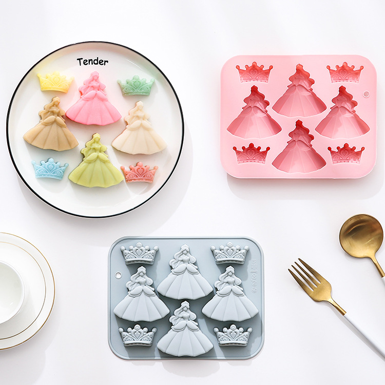 8 fori 3d principessa abito co - Bunny Cake Mold recensione e prezzo