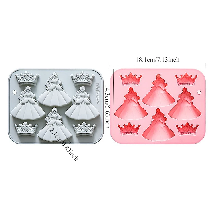 8 fori 3d principessa abito co - Bunny Cake Mold recensione e prezzo