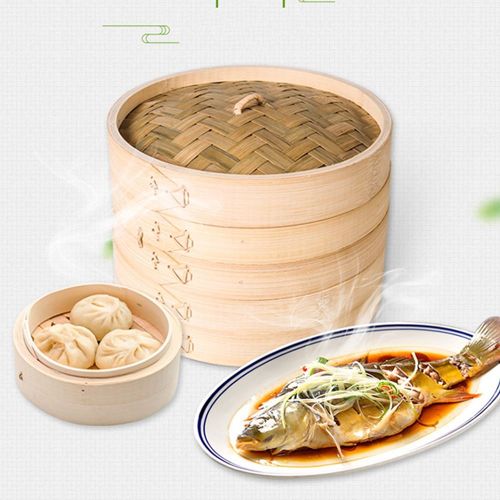Vaporiera cinese Vaporiera di  - Bao Steamer Bamboo recensione e prezzo